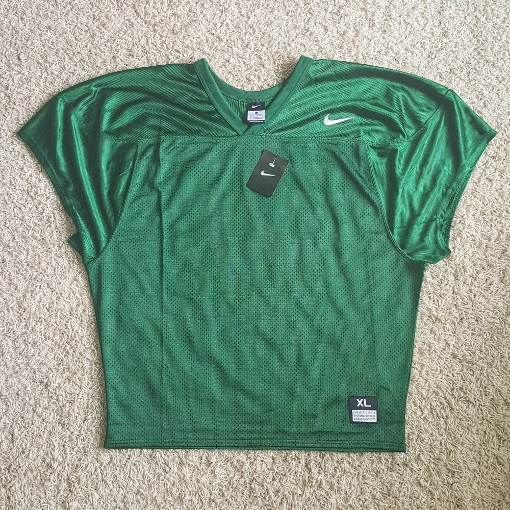 Men's Nike Green Football Practice Jersey